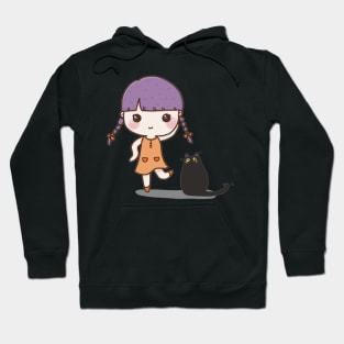 A girl and her Cat Hoodie